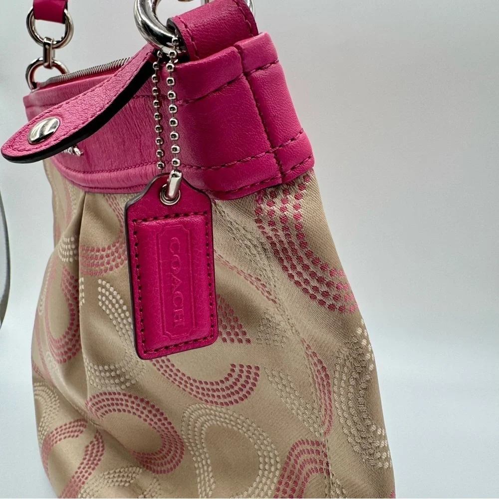 Coach Ashley Signature Op Art Shoulder Bag | Good Used Condition